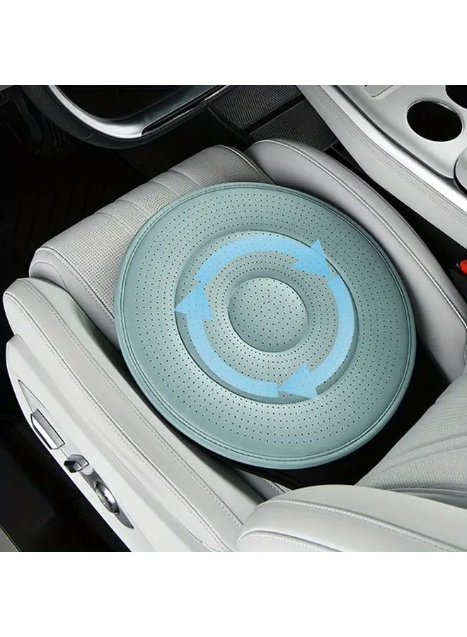 2pcs Mint Green Ergonomic 360 Rotating Car Seat Cushion Anti Slip Comfort for Long Distance Drivers - Image 4